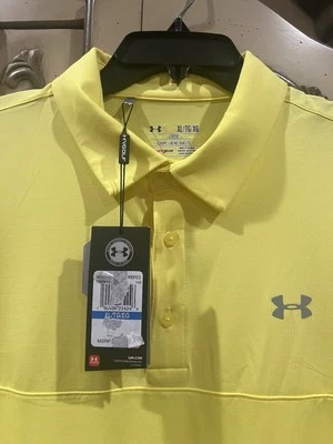 NWT $64.99 Sz XL Under Armour Heat Gear Mens Performance Golf Polo Shirt Loose - Image 1 of 4