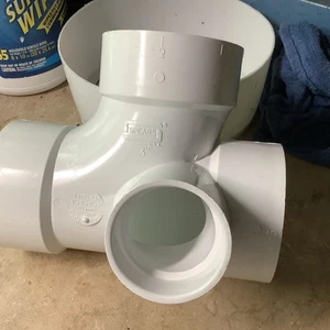 Spears P417-338 3" PVC DWV Sanitary Tee W/Side Inlet - Picture 1 of 3