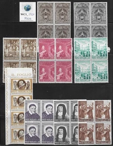 WC1_1720 VATIKAN. Blöcke von 1960-1961 Sets. MNH - Bild 1 von 1