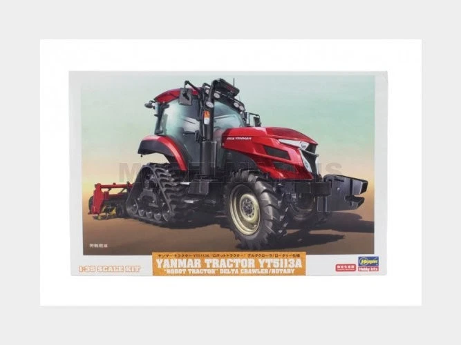 HASEGAWA 66112 YANMAR - YT5113A TRACTOR WITH DELTA ROTARY TRAILER 2020 - 1/35 - Immagine 1 di 1