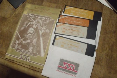 Advanced Dungeons & Dragons Pool of Radiance Commodore 64/128 - Image 1 of 2