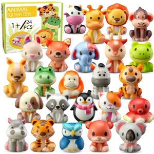 Party Favors for Kids 24PCS Safari Animal Squishy Toys,Goodie Bag Stuffers, P... - Picture 1 of 9