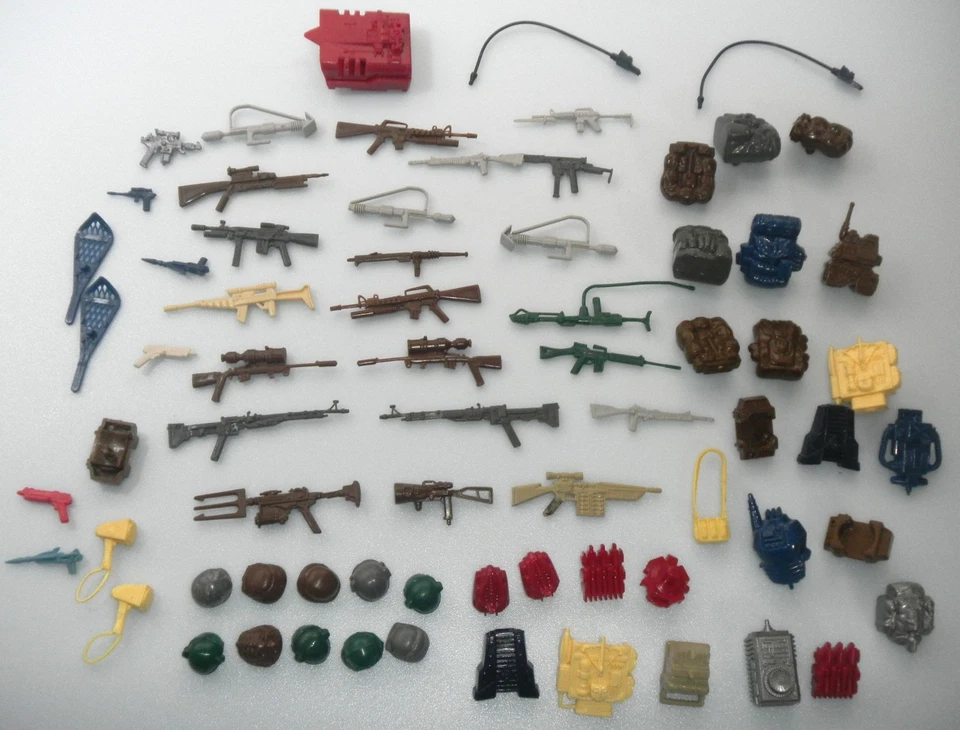 Vintage años 80 G.I. GI Joe Armas Equipo de Batalla Paquete de Accesorios Lote 3.75" 4" ARAH Foto 1 de 4