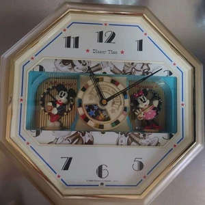 SEIKO DisneyTime Mickey Minnie Musical Carriage Clock Octagonal Design Japan - Picture 1 of 18