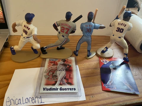 Montreal Expos 4 Action Figure Lot Starting Lineup Guerrero Alou Floyd Raines Cover