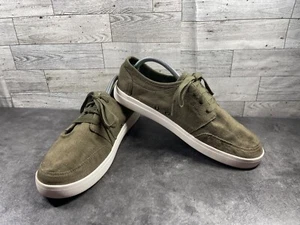 Sanuk Sneakers  Men 10M Vagabond Lace Shoes Green Canvas Comfort Casual Walking - Picture 1 of 20