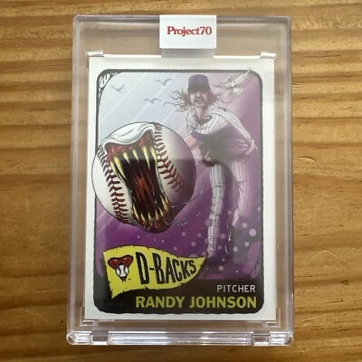 2021 Topps Project 70 Randy Johnson #214 -by Alex Pardee Encased ! SSP Rare 🔥 - Image 1 of 2