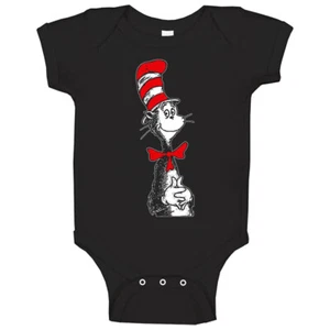 Dr Seuss The Cat In The Baby One Piece - Picture 1 of 1