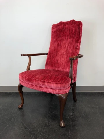 SOUTHWOOD Mahogany Georgian Library Accent Armchair Cover