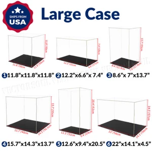Large Acrylic Display Case Dustproof Box Action Figures for Collectibles Diecast - Picture 1 of 26