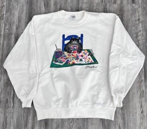 Vintage Hawaii Humane Society B Kilban Cat Painting Crazyshirts Funny Cats M - Picture 1 of 9