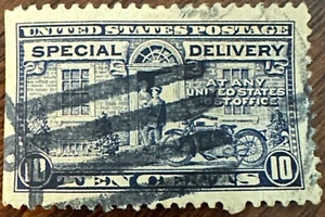 US Stamps #E6 Used 10¢ Special Delivery 1922 - Picture 1 of 2