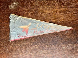 Vintage 50s Flag Pennant Farnborough Flying Display Airshow Plane Souvenir Rare - Picture 1 of 7