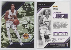 2015-16 Panini Totally Certified Mirror Camo /25 Jordan Clarkson #69