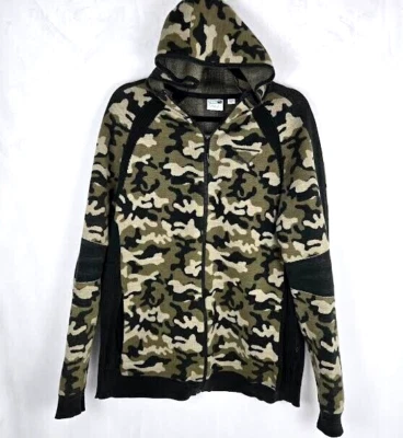 Puma EvoKint Move Camo Full Zip Hoodie Sweatshirt Style Outerwear Pockets Knit - Image 1 of 4
