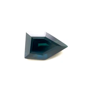 UNIQUE 1.36ct GIA CERTIFIED Untreated Deep Blue Sapphire Fancy SHIELD Cut Gem - Picture 1 of 5