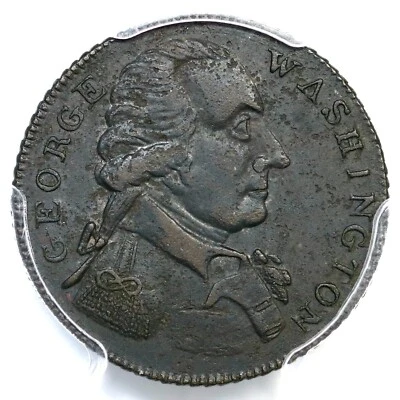 (década de 1790) PCGS AU detalle tamaño pequeño, medalla de éxito RE Washington Foto 1 de 3