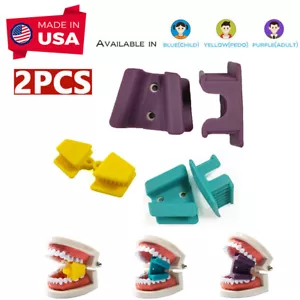 2pcs Child/Adult Dental Bite Block Rubber Mouth Props Opener Retractor Autoclave - Picture 1 of 13