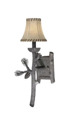 CLEARANCE DISCOUNT Bathroom Vanity Wall Light Jasper Coal Patina Discontinued - Image 1 of 2