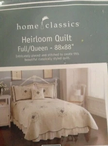 Home Classics Heirloom "Madeline" Full/Queen Quilt, 1 Sham and Decorative pillow - Picture 1 of 12