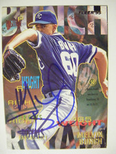 MELVIN BUNCH signed ROYALS 1995 Fleer Update baseball card U45 AUTO TEXARKANA TX