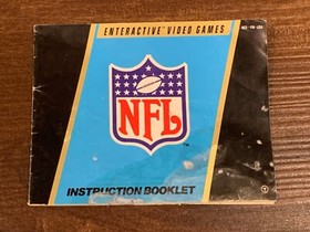 NFL Football Nintendo NES Instruction Manual Only