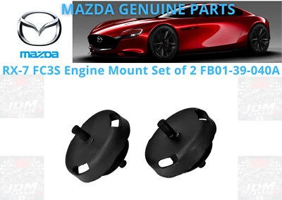 Mazda Genuine RX-7 FC3S Engine Mount Set of 2 FB01-39-040A - Image 1 of 4