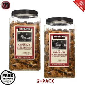 Kirkland Signature Hk Anderson Peanut Butter Filled Pretzels Bulk Snack 3lb 2-pk - Picture 1 of 9