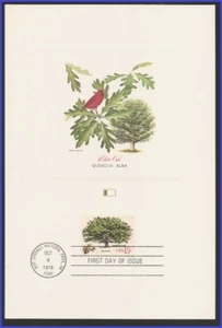 USA3 #1766 U/A FLEETWOOD PROOFCARD FDC Tree White Oak - Picture 1 of 1