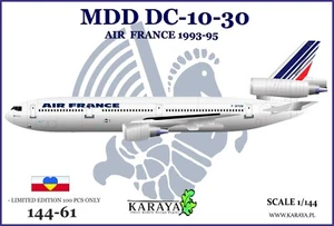 Kit plastica Karaya 144-61 1/144 MDD DC-10-30 Air France - Foto 1 di 2