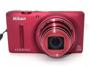 Nikon COOLPIX S9400 Red Digital Camera 18.1 MP 18x Optical Zoom From JAPAN - Picture 1 of 6