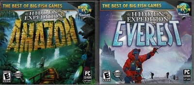 Hidden Expedition Amazon & Everest Pc Brand New Win8 7 XP 2 Hidden Object Games - Image 1 of 2