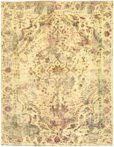 Vintage Relief Handgeknüpfter Perserteppich 174x139 cm-Orient,Rug,Carpet,Beige - Bild 1 von 13