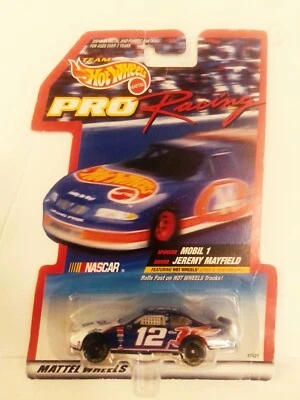 Hot Wheels 1998 NASCAR Pro Racing #12 Jeremy Mayfield Mobil 1 Ford Taurus MOC - Image 1 of 2