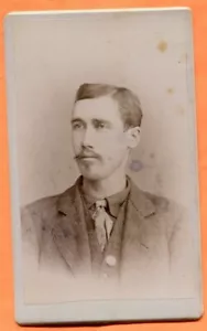 CDV Chippewa Falls WI Ritratto di giovane uomo, di Collett, circa 1870 - Foto 1 di 3