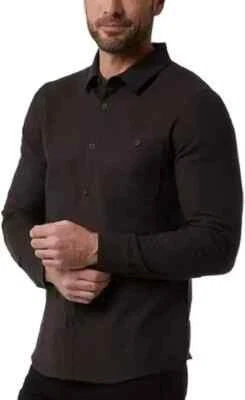 32 Degrees Men's Long Sleeve Lightweight Button-Up Shirt, Brown Large (316) - Image 1 of 4