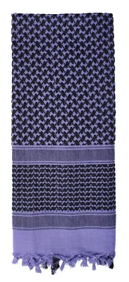 Purple Rotcho Shemagh Heavyweight Tactical Desert Keffiyeh Scarf Cotton 42x42 - Image 1 of 4