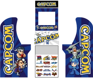 Arcade 1UP Cabinet graphics / artwork full cabinet - Capcom Classics Theme - Picture 1 of 1