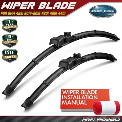 2x Limpiaparabrisas delantero 24" y 18" para BMW 428i 2014-2016 430i 435i 440i Foto 1 de 4