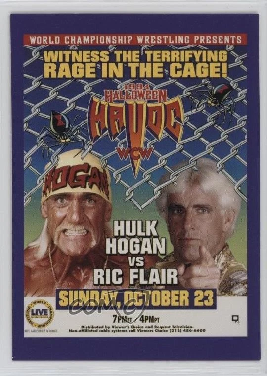 1995 CARDZ WCW Main Event Pay-Per-View Hulk Hogan Ric Flair #91 - Image 1 of 2