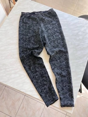 Leggings femininas vintage com logotipo Yves Saint Laurent YSL malha elástica década de 1990 tamanho P - Imagem 1 de 4
