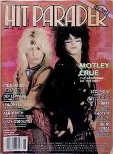 Hit Parader June 1985 Motley Crue, Ratt, KISS, Loudness, Maiden, Jimmy Page,Ozzy - Picture 1 of 18