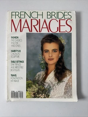 Vintage French Brides Marriages Magazine - Spring 1989 - Rare Bridal Wedding Mag - Image 1 of 4