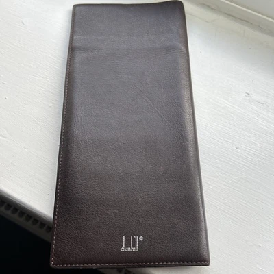 Vintage Dunhill Brown Leather Folding Wallet Card Holder - Image 1 of 4