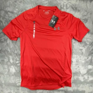 Under Armour Shirt Herren Small UA Tech Tee T-Shirt Rot Kurzarm Rundhals NEU - Bild 1 von 8