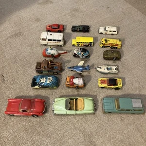 18 Vintage 60-70s Die Cast/Wind Up Matchbox, Husky, Corgi, Disney, Lesley, Dinky - Picture 1 of 12