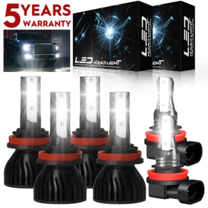 For Jeep Grand Cherokee 2019 2020 2021 LED Headlight High/Low Fog Light Bulb P4C - Picture 1 of 18