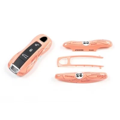 Car Remote Key Cover Racing style For Porsche Cayenne Panamera  Macan 911 taycan - Image 1 of 4