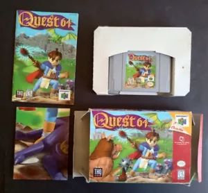 Quest 64 (Nintendo 64, 1998) N64 Authentic Complete In Box CIB Including Poster! - Picture 1 of 19
