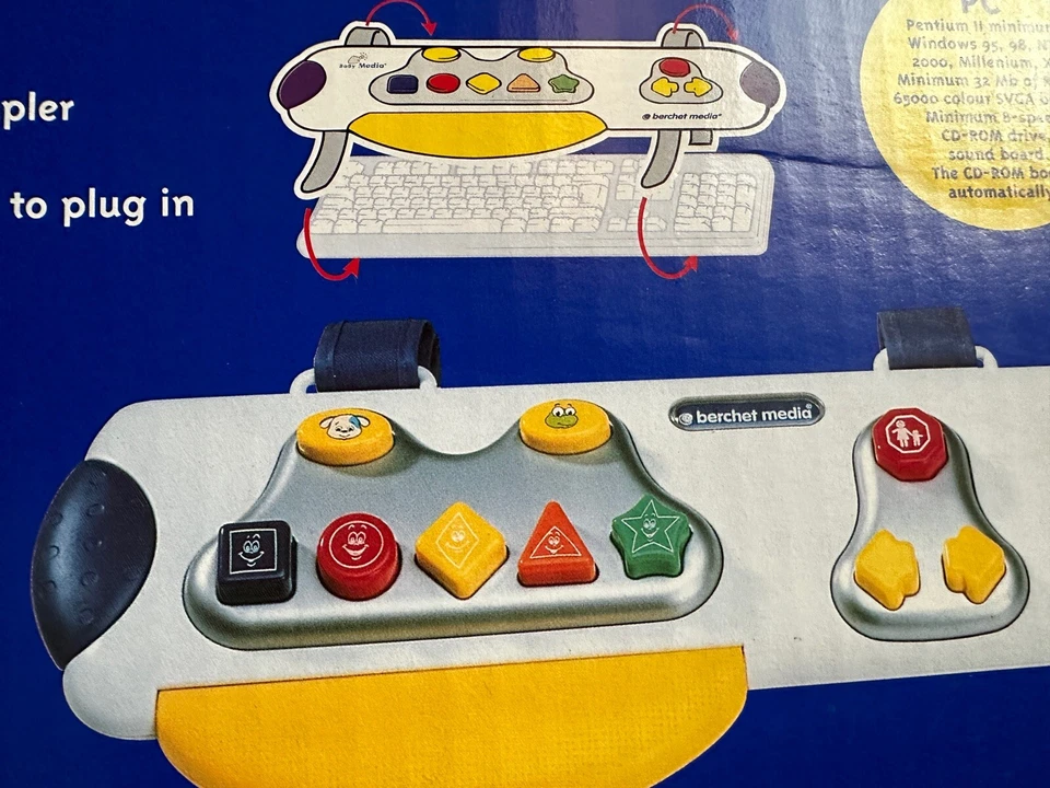 Lernspielzeug Berchet Media PC-Spiele / Kinder Computer Tastatur - ab 1 Jahr - Bild 1 von 4